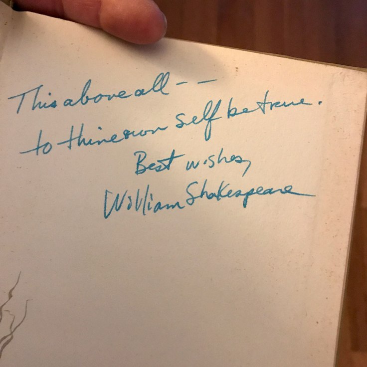 This above all — to thine own self be true.